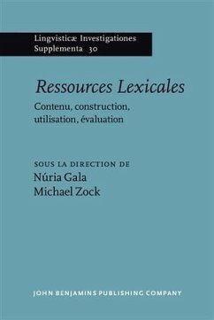 Cover Ressources Lexicales (eBook, PDF)