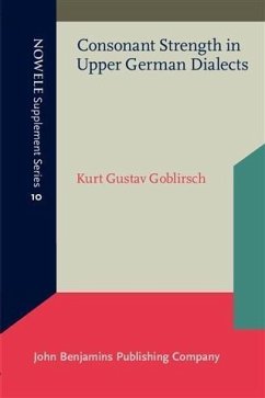 Cover Consonant Strength in Upper German Dialects (eBook, PDF)