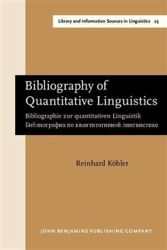 Cover Bibliography of Quantitative Linguistics (eBook, PDF)
