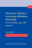 Diachronic Studies in Lexicology, Affixation, Phonology (eBook, PDF)