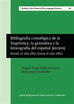 Cover Bibliografia cronologica de la linguistica, la gramatica y la lexicografia del espanol (BICRES IV) (eBook, PDF)