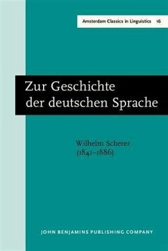 Cover Zur Geschichte der deutschen Sprache (eBook, PDF)