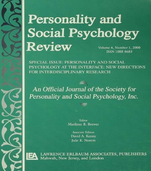 Personality and Social Psychology at the Interface (eBook, PDF) Personality and Social Psychology at the Interface (eBook, PDF)