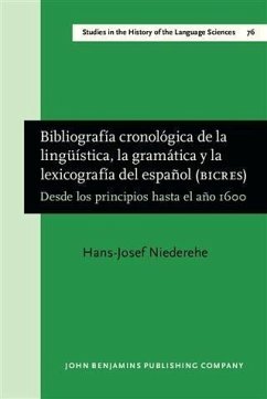 Cover Bibliografía cronológica de la lingüística, la gramática y la lexicografía del español (BICRES) (eBook, PDF)