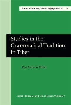 Cover Studies in the Grammatical Tradition in Tibet (eBook, PDF)