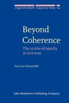Beyond Coherence (eBook, PDF) - Lee-Schoenfeld, Vera