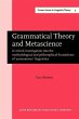 Grammatical Theory and Metascience... - Bild 1