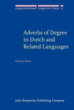 Cover Adverbs of Degree in Dutch and Related Languages (eBook, PDF)