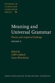 Meaning and Universal Grammar (eBook, PDF)