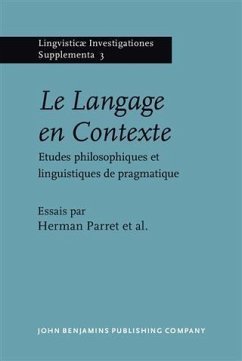 Cover Le Langage en Contexte (eBook, PDF)