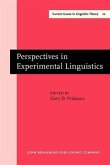 Perspectives in Experimental Linguistics (eBook, PDF)