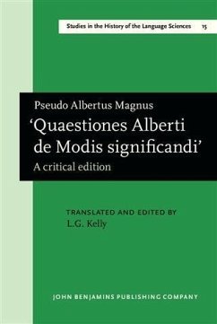 Cover 'Quaestiones Alberti de Modis significandi.' (eBook, PDF)