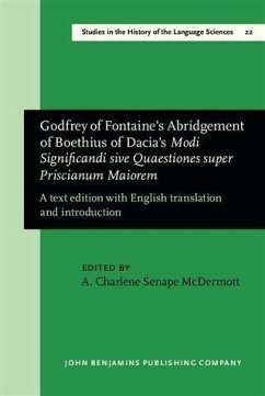 Cover Godfrey of Fontaine's Abridgement of Boethius of Dacia's Modi Significandi sive Quaestiones super Priscianum Maiorem (eBook, PDF)