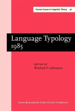 Cover Language Typology 1985 (eBook, PDF)
