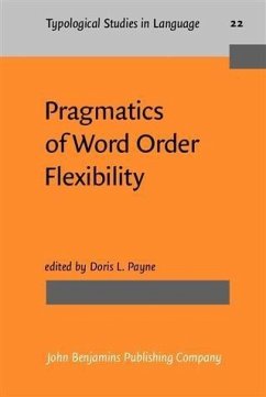 Pragmatics of Word Order Flexibility (eBook, PDF)