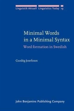 Minimal Words in a Minimal Syntax (eBook, PDF) - Josefsson, Gunlog