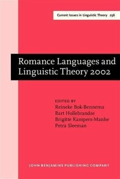 Cover Romance Languages and Linguistic Theory 2002 (eBook, PDF)