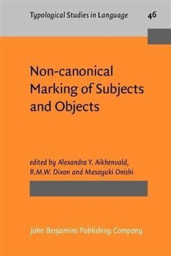Non-canonical Marking of Subjects and Objects (eBook, PDF)
