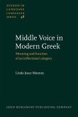 Middle Voice in Modern Greek (eBook, PDF)