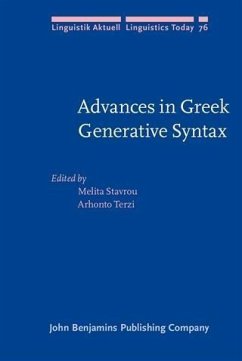 Advances in Greek Generative Syntax (eBook, PDF)