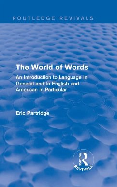Cover The World of Words (Routledge Revivals) (eBook, PDF)