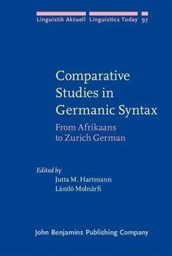 Cover Comparative Studies in Germanic Syntax (eBook, PDF)