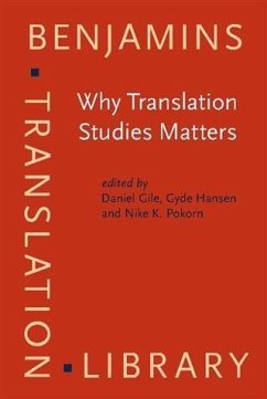 Cover Why Translation Studies Matters (eBook, PDF)