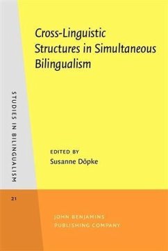 Cross-Linguistic Structures in Simultaneous Bilingualism (eBook, PDF)