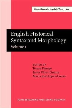 Cover English Historical Syntax and Morphology (eBook, PDF)