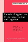 Functional Approaches to Language, Culture and Cognition (eBook, PDF)