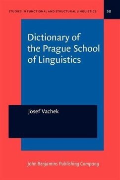 Cover Dictionary of the Prague School of Linguistics (eBook, PDF)