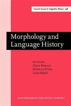 Cover Morphology and Language History (eBook, PDF)