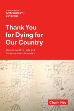 Thank You for Dying for Our Country (eBook, ePUB) - Noy, Chaim