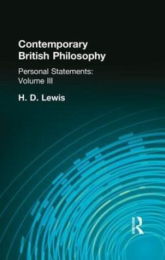 Contemporary British Philosophy - Lewis, H D