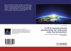 Ta-W-O nanostructured photoanodes for enhanced solar fuel production