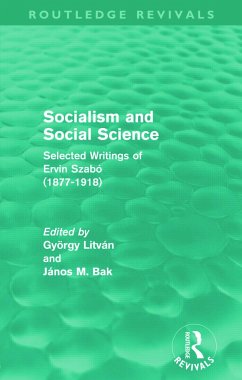 Socialism and Social Science (Routledge Revivals)