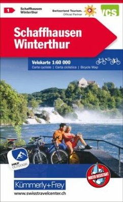 Cover Kümmerly+Frey Velokarte 1 Schaffhausen, Winterthur 1:60.000