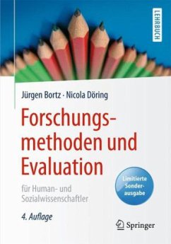 Forschungsmethoden und Evaluation für Human- und Sozialwissenschaftler - Bortz, Jürgen; Döring, Nicola