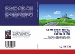 Kriterii i granicy koncentracii proizwodstwa - Adashkevich, Svetlana