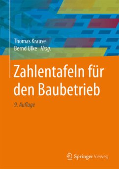 Zahlentafeln für den Baubetrieb