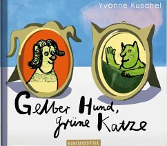 Gelber Hund, grüne Katze - Kuschel, Yvonne