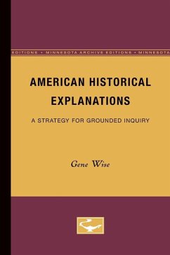 Cover American Historical Explanations
