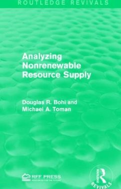 Analyzing Nonrenewable Resource Supply - Bohi, Douglas R; Toman, Michael A