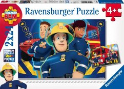 Ravensburger 09042 - Feuerwehrmann Sam hilft in der Not, 2 x 24 Teile Puzzle