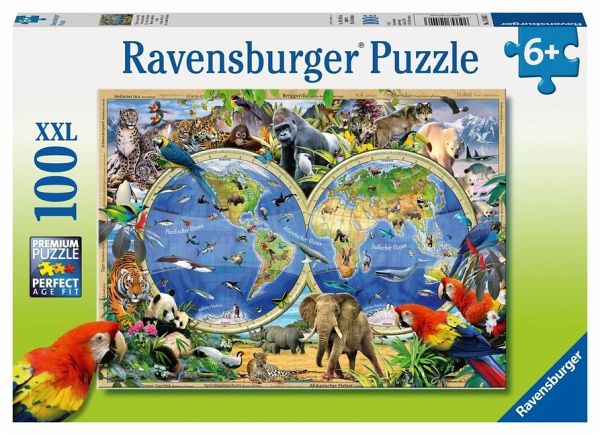 Ravensburger 10540 - Tierisch um 100 Bei immer portofrei - Puzzle XXL Welt, bücher.de die Teile