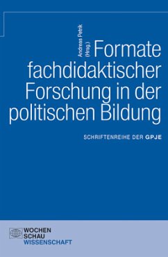 Cover Formate fachdidaktischer Forschung in der politischen Bildung