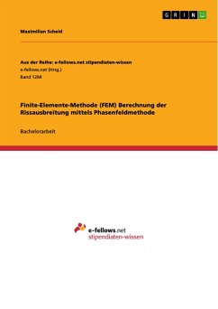 Finite-Elemente-Methode (FEM) Berechnung der Rissausbreitung mittels Phasenfeldmethode