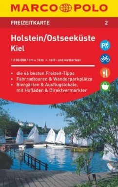 MARCO POLO Freizeitkarte Holstein, Ostseeküste, Kiel 1:100 000