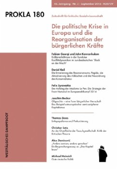 Cover Die politische Krise in Europa und die Reorganisation der bürgerlichen Krafte / Prokla 180