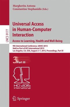 Universal Access in Human-Computer Interaction. Access to Learning, Health and Well-Being